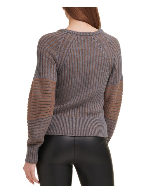 DKNY Ribbed Crewneck Sweater