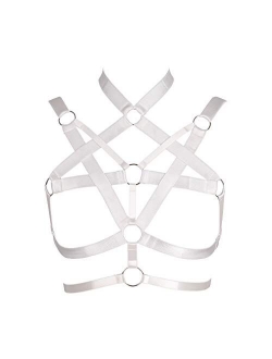 Women's Body Harness Bra Punk Gothic Sleeveless Belt cage Festival Rave Photography Dance Apparel