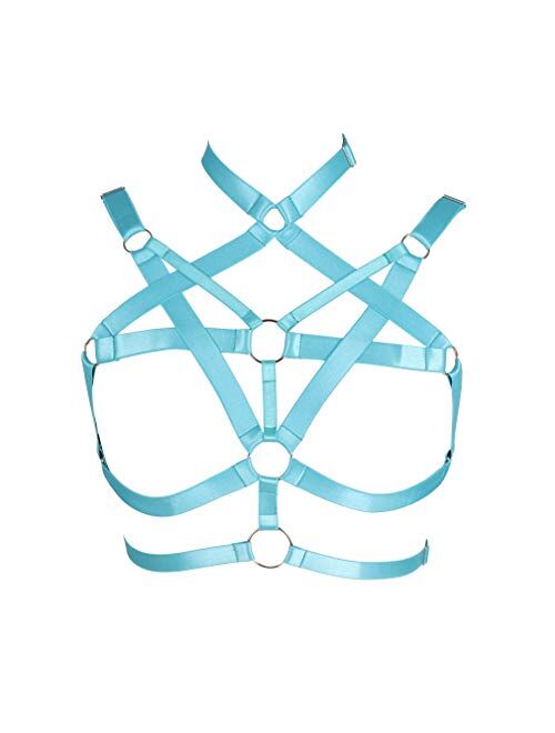 Women's Body Harness Bra Punk Gothic Sleeveless Belt cage Festival Rave Photography Dance Apparel