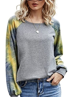 YOCUR Womens Tie Dye Hoodie Teen Girls Cute Ombre Sweatshirt Casual Loose Trendy Pullover Tops