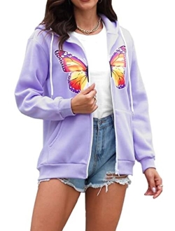 YOCUR Womens Tie Dye Hoodie Teen Girls Cute Ombre Sweatshirt Casual Loose Trendy Pullover Tops