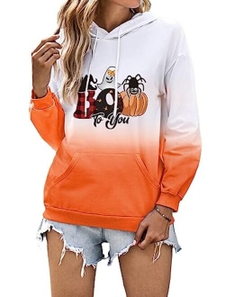 YOCUR Womens Tie Dye Hoodie Teen Girls Cute Ombre Sweatshirt Casual Loose Trendy Pullover Tops