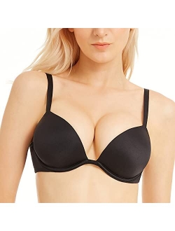 Wingslove Women's Push Up Bra Deep V Plunge Underwire T-Shirt Bra Multiway 2 Cups Up