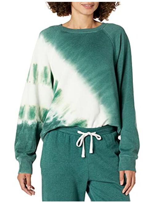 The Drop Women's Caroline Raglan Long-Sleeve Fleece Sweatshirt