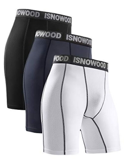 isnowood Compression Shorts for Men Spandex Running Workout Athletic Underwear