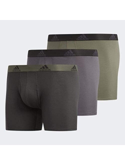 Men's Stretch Cotton Boxer Brief Underwear (3-Pack)