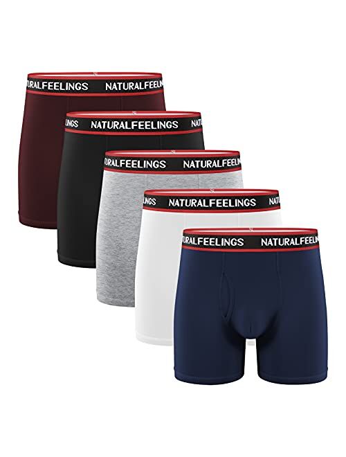 ILUVIT Boxer Briefs Mens Underwear Men Pack Soft Cotton Open Fly Underwear