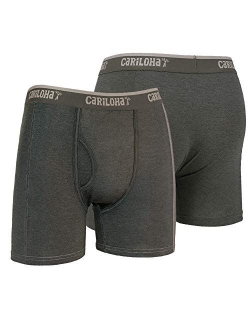 Cariloha Men's Organic Bamboo Underwear Boxer Briefs - Lightweight, Flexible, Eco-friendly and Odor-Resistant