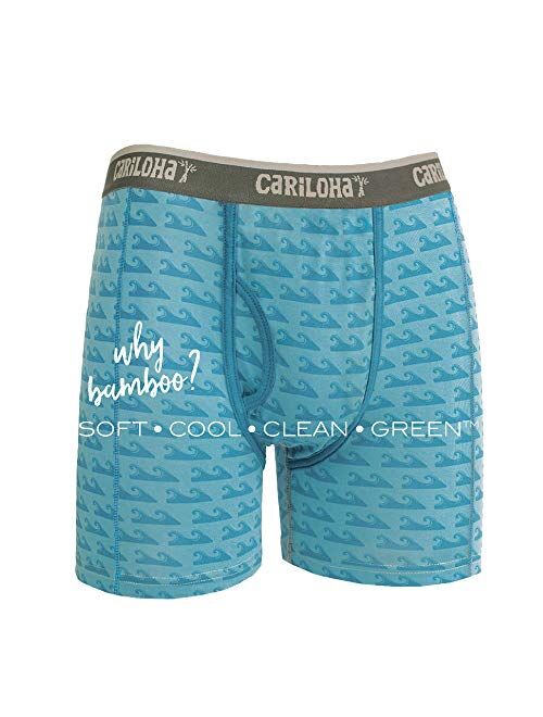 Cariloha Men's Organic Bamboo Underwear Boxer Briefs - Lightweight, Flexible, Eco-friendly and Odor-Resistant