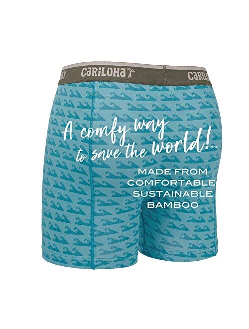 Cariloha Men's Organic Bamboo Underwear Boxer Briefs - Lightweight, Flexible, Eco-friendly and Odor-Resistant