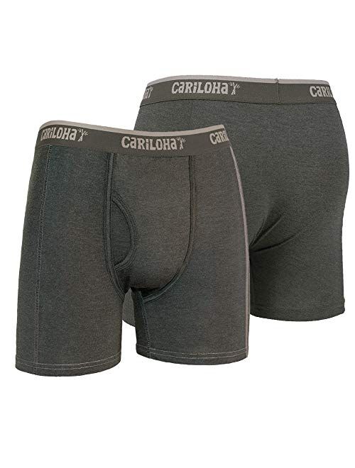 Cariloha Men's Organic Bamboo Underwear Boxer Briefs - Lightweight, Flexible, Eco-friendly and Odor-Resistant