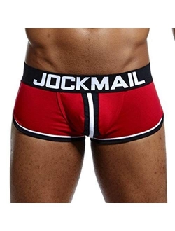 JOCKMAIL Mens Underwear Jockstrap Bottomless Men Boxer Shorts Backless Gay Underwear