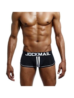 JOCKMAIL Mens Underwear Jockstrap Bottomless Men Boxer Shorts Backless Gay Underwear