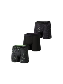 Super Fit Mens Boxer Briefs, 3 Pack Underwear, AMZ Exclusive