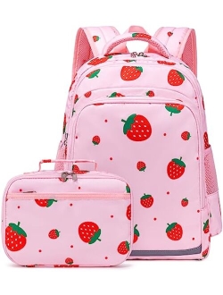 CAMTOP Backpack for Kids Girls School Backpack with Lunch Box Preschool Kindergarten BookBag Set (Mint Green-Unicorn)