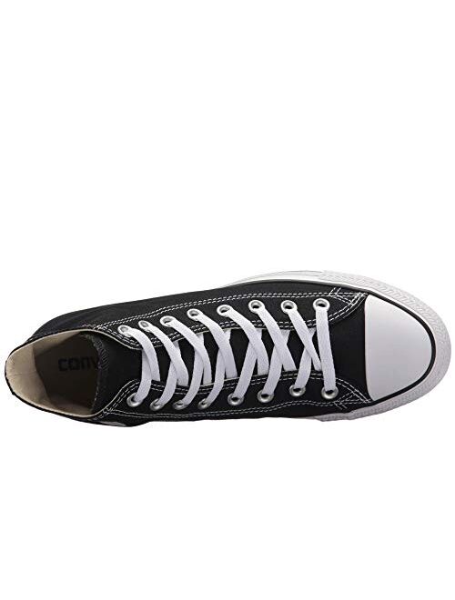 Converse Chuck Taylor All Star High Top Sneaker, Black (White Sole), Size