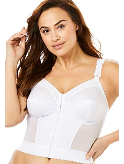 Exquisite Form FULLY Classic Support Slimming Full-Coverage Longline Posture Bra, Front Closure, Wire-Free #5107530