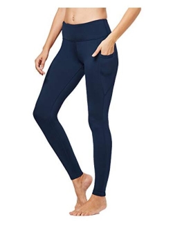 FitsT4 Women's High Waisted Fleece Lined Thermal Legging Tights Winter Yoga Pants with Pockets