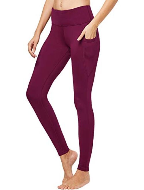 FitsT4 Women's High Waisted Fleece Lined Thermal Legging Tights Winter Yoga Pants with Pockets