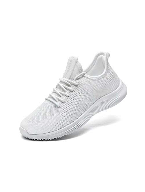 Lamincoa Men's Tennis Sneakers Slip On Lightweight Athletic Fashion Casual Breathable Shoes for Walking Running Gym Jogging Fitness