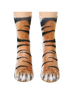 Funny Animal Paw Socks Gag Gifts for White Elephant Gift Exchange