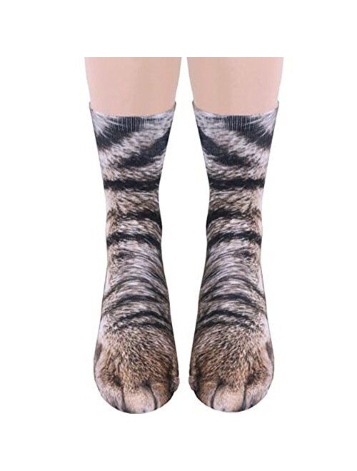 Funny Animal Paw Socks Gag Gifts for White Elephant Gift Exchange