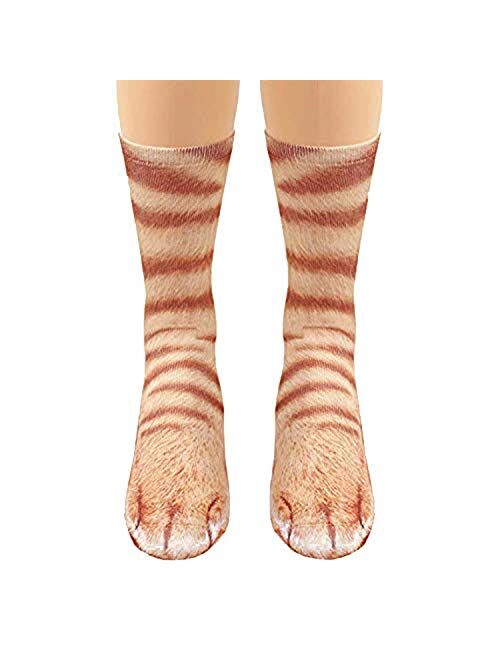 Funny Animal Paw Socks Gag Gifts for White Elephant Gift Exchange