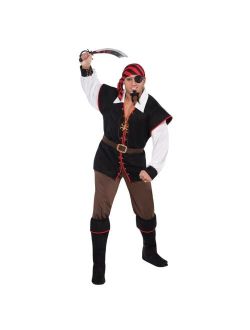 Amscan Rebel Of The Sea Adult Men's Costume - Plus Size