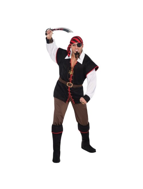 Amscan Rebel Of The Sea Adult Men's Costume - Plus Size