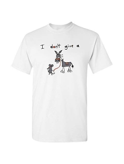 UGP Campus Apparel I Don't Give A Rats - Funny Sarcastic Humor Graphic T Shirt