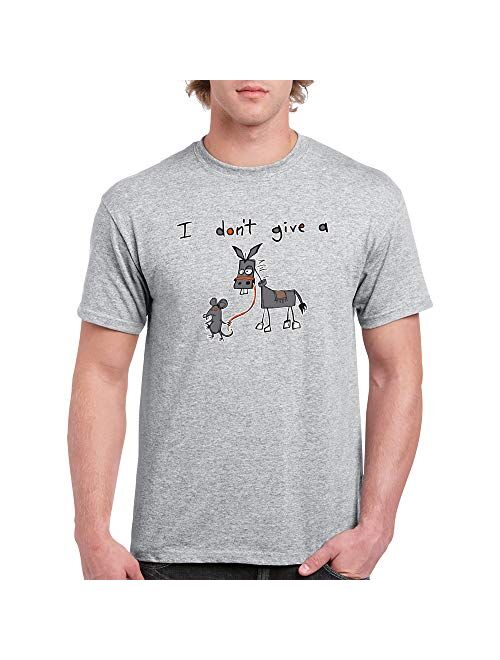 UGP Campus Apparel I Don't Give A Rats - Funny Sarcastic Humor Graphic T Shirt