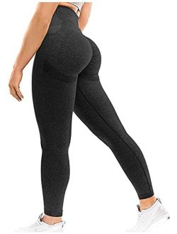 YEOREO Scrunch Butt Lift Leggings for Women Workout Yoga Pants Ruched Booty High Waist Seamless Leggings Compression Tights