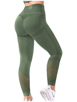 YEOREO Scrunch Butt Lift Leggings for Women Workout Yoga Pants Ruched Booty High Waist Seamless Leggings Compression Tights