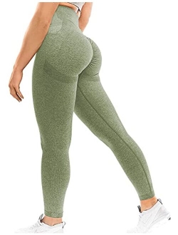 YEOREO Scrunch Butt Lift Leggings for Women Workout Yoga Pants Ruched Booty High Waist Seamless Leggings Compression Tights