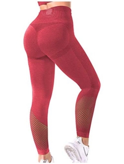 YEOREO Scrunch Butt Lift Leggings for Women Workout Yoga Pants Ruched Booty High Waist Seamless Leggings Compression Tights