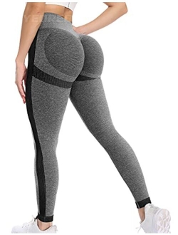 YEOREO Scrunch Butt Lift Leggings for Women Workout Yoga Pants Ruched Booty High Waist Seamless Leggings Compression Tights