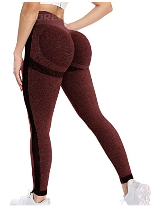 YEOREO Scrunch Butt Lift Leggings for Women Workout Yoga Pants Ruched Booty High Waist Seamless Leggings Compression Tights