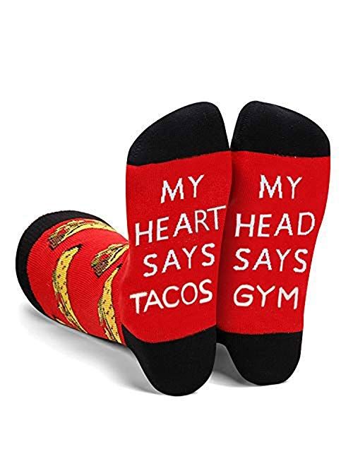 Zmart If You Can Read This Bring Me Pickle Bacon Hot Dog Pizza Socks for Women, Funny Pickle Bacon Hot Dog Pizza Gifts