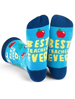 Funny Nerd Socks - Gift For Teachers, Students, Book Lovers, Math, Science Geeks