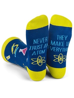 Funny Nerd Socks - Gift For Teachers, Students, Book Lovers, Math, Science Geeks