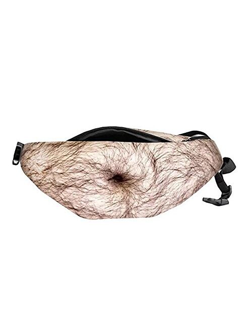 Dad Bag Fake Beer Belly Waist Pack Unisex Fanny Pack White Elephant Gifts Funny Gag gifts