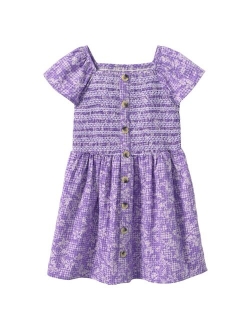 Girls 4-16 Lands' End Smocked Woven Dress