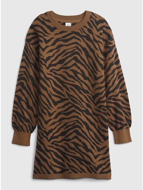 GAP Kids Animal Print Sweater Dress