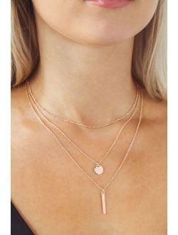 Perfect Trio Gold Layered Necklace