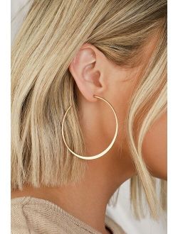 Alter Ego Gold Hoop Earrings