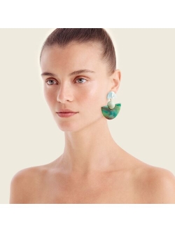 Made-in-Italy half-circle drop earrings