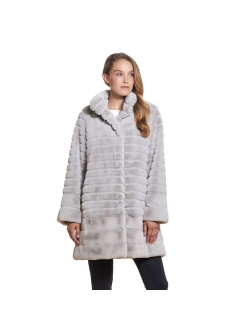 Women's Gallery Faux-Fur Walker Coat