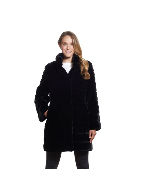 Women's Gallery Faux-Fur Walker Coat