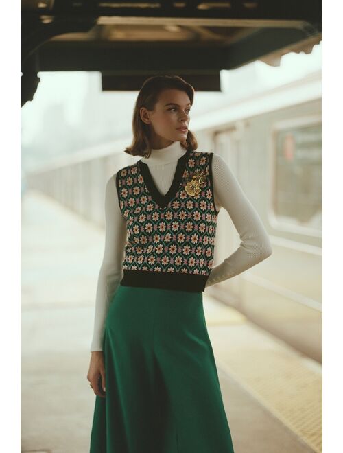 Maeve Jacquard Sweater Vest