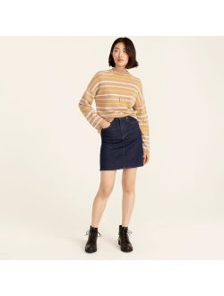 Cashmere rollneck sweater in stripe